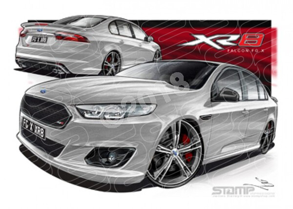 XR8 FG X XR8 FALCON FGX XR8 LIGHTNING STRIKE A1 FRAMED PRINT (FT373)