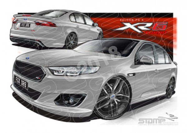 XR6 FG X XR6 XR6 TURBO LIGHTNING STRIKE A1 FRAMED PRINT (FT361)
