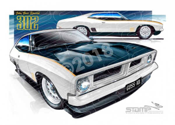 Coupe XB XB GOSS SPECIAL BLUE BONNET A1 FRAMED PRINT (FT111)