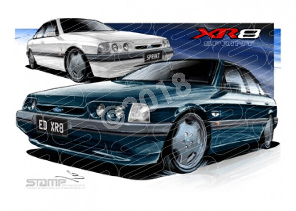 XR8 ED XR8 ED XR8 FALCON SPRINT A1 FRAMED PRINT (FT167)