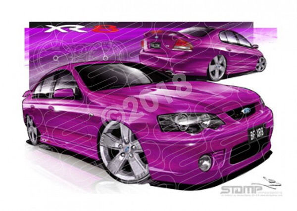 XR8 BF XR8 BF XR8 FALCON SEDAN MENACE A1 FRAMED PRINT (FT168)