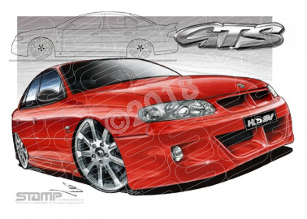 HSV Limited edition cars VT GTS II STING RED A1 FRAMED PRINT (V019)