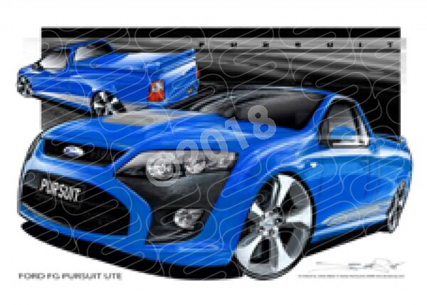 FPV UTES FG FG PURSUIT BLUE A2 FRAMED PRINT (FV062)