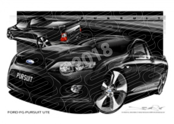 FPV UTES FG FG PURSUIT SILOUETTE A2 FRAMED PRINT (FV059)