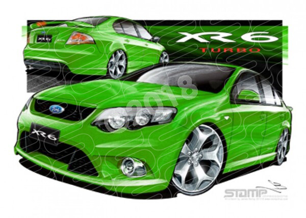 XR6 FG XR6 FG FALCON XR6 TURBO DASH A2 FRAMED PRINT (FT194)