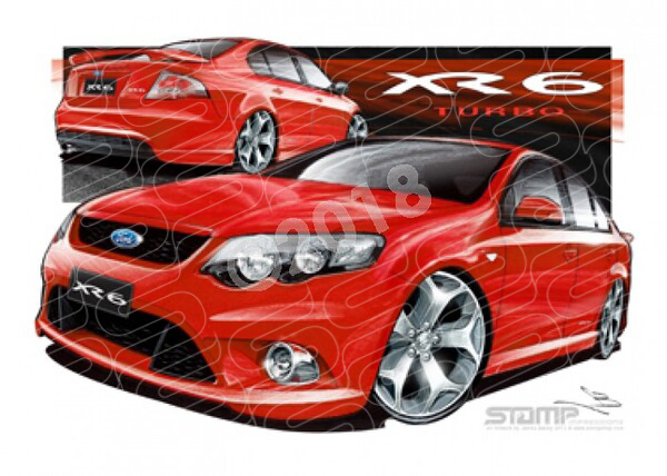 XR6 FG XR6 FG FALCON XR6 TURBO VIXEN A2 FRAMED PRINT (FT196)