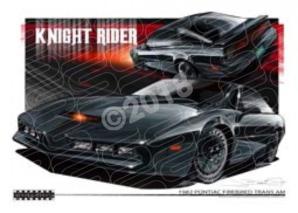 KNIGHT RIDER KIT 1984 PONTIAC A2 FRAMED PRINT (M018)