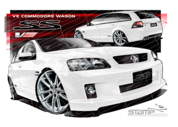 Commodore VE VESSV WAGON HERON A2 FRAMED PRINT (HC210AV)