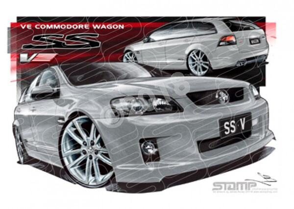 Commodore VE VE SSV WAGON NITRATE A2 FRAMED PRINT (HC210FV)