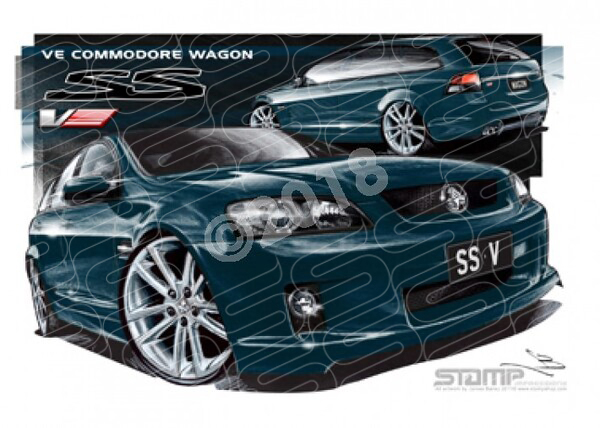 Commodore VE VE SSV WAGON KARMA A2 FRAMED PRINT (HC210GV)