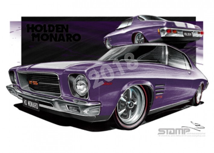 Monaro HQ HQ MONARO CHATEAU MAUVE A2 FRAMED PRINT (HC79M)