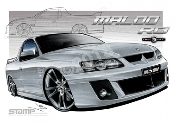 HSV Maloo VZ VZ MALOO R8 UTE QUICKSILVER A2 FRAMED PRINT (V102)