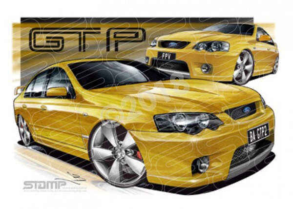 FPV BA MKII GT-P ACID RUSH A2 FRAMED PRINT (FV020BX)