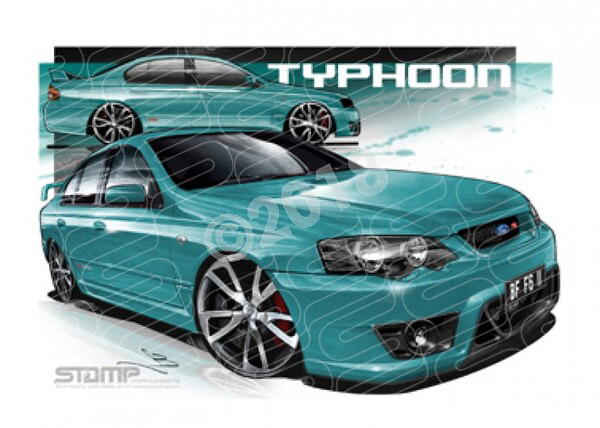 FPV BF F6 BFII F6 TYPHOON BREEZE A2 FRAMED PRINT (FV101)