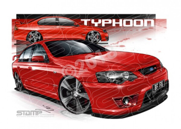 FPV BF F6 BF F6 TYPHOON VIXEN 19 A2 FRAMED PRINT (FV124)