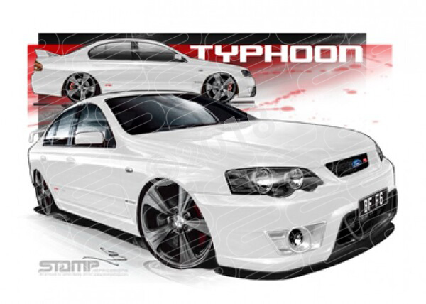 FPV BF F6 BF F6 TYPHOON WINTER WHITE 19 A2 FRAMED PRINT (FV127)