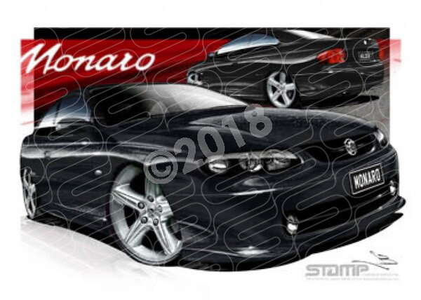 Monaro V2 MONARO V2 PHANTOM BLACK A2 FRAMED PRINT (HC21)