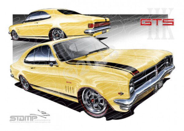 Monaro HK HK MONARO WARWICK YELLOW A2 FRAMED PRINT (HC70)