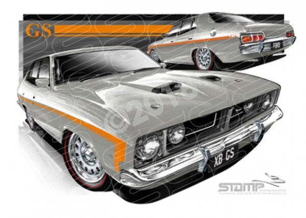 Classics XB GS XB 500 FALCON GS SILVER A2 FRAMED PRINT (FT314)