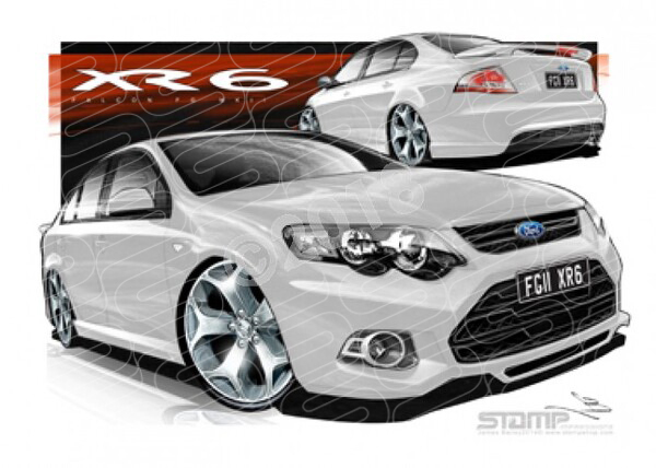 XR6 FG MK II XR6 FG II XR6 WINTER A2 FRAMED PRINT (FT400N)