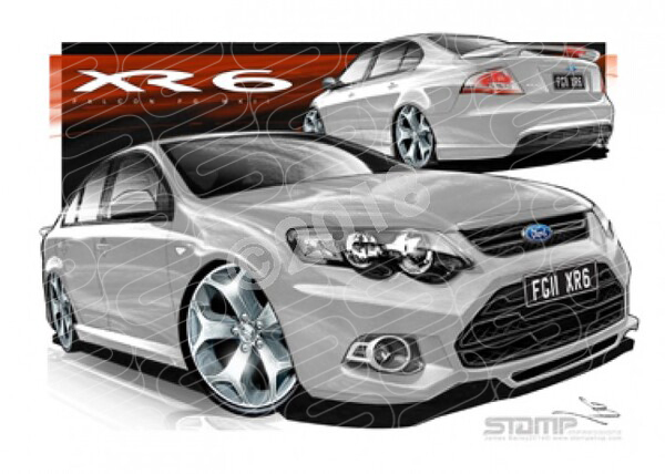 XR6 FG MK II XR6 FG II XR6 TURBO STRIKE A2 FRAMED PRINT (FT401N)