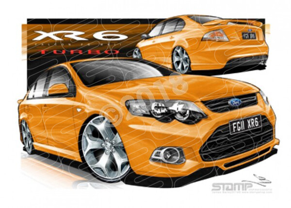 XR6 FG MK II XR6 FG II XR6 TURBO OCTANE A2 FRAMED PRINT (FT403)
