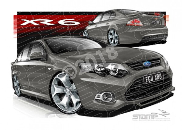 XR6 FG MK II XR6 FG II XR6 PETROLEUM A2 FRAMED PRINT (FT407N)