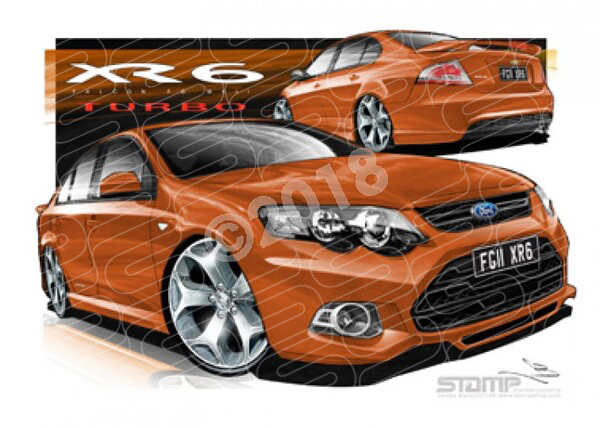 XR6 FG MK II XR6 FG II XR6 TURBO MARS A2 FRAMED PRINT (FT408)
