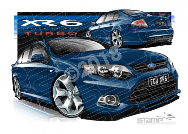 XR6 FG MK II XR6 FG II XR6 TURBO VANISH A2 FRAMED PRINT (FT409)