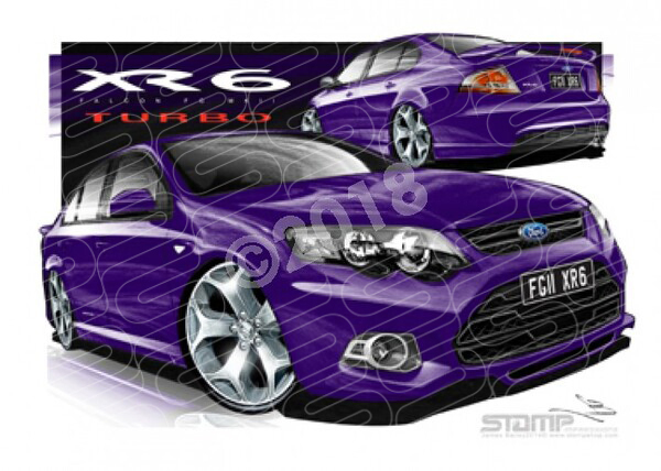 XR6 FG MK II XR6 FG II XR6 TURBO VIPER A2 FRAMED PRINT (FT410)
