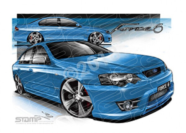FPV Force 6 FV360 BFt FORCE6 BLUE PRINT A2 FRAMED PRINT (FV360) 