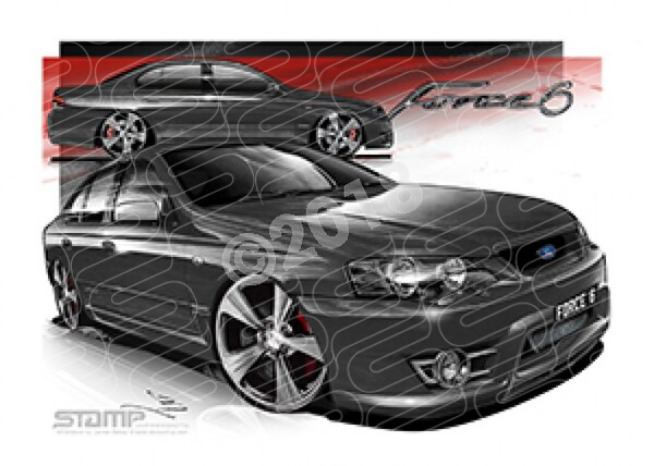 FPV Force 6 FV361 BFt FORCE6 EGO GREY A2 FRAMED PRINT (FV361) 