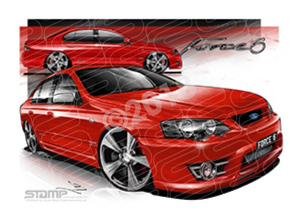 FPV Force 6 FV365 BFt FORCE6 VIXEN RED A2 FRAMED PRINT (FV365)