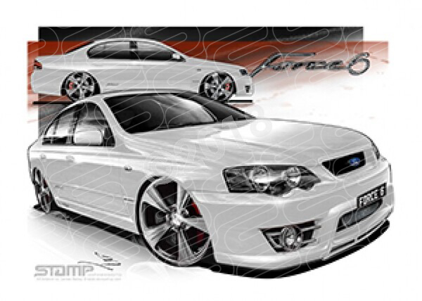 FPV Force 6 FV366 BFt FORCE6 WINTER WHITE A2 FRAMED PRINT (FV366)