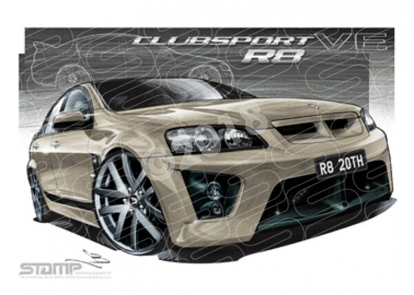HSV Clubsport VE VE CLUBSPORT 20TH ANNIVERSARY A2 FRAMED PRINT (V131)