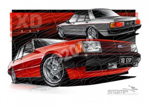 Classics XD ESP XD ESP FAIRMONT GHIA 5.8 A2 FRAMED PRINT (FT164)