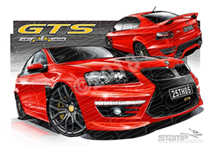 HSV E3 GTS 25TH ANNIVERSARY STING RED A3 FRAMED PRINT