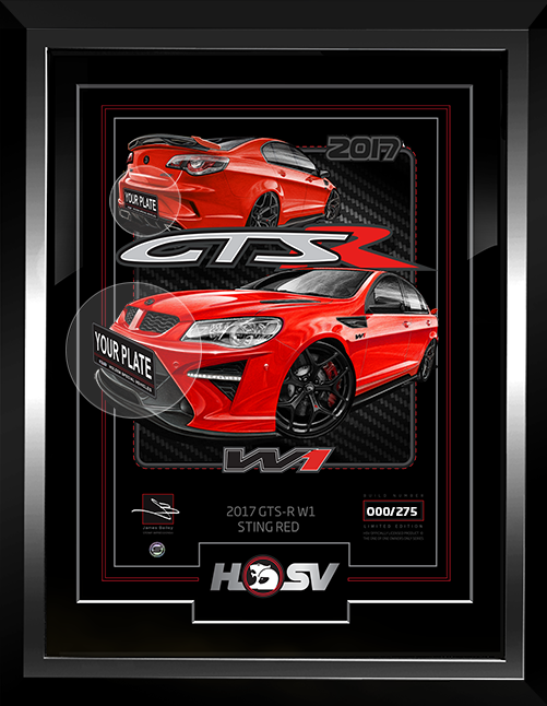 HSV GTSR W1 GEN-F2 / VF [STING RED] OFFICIAL CAR ART