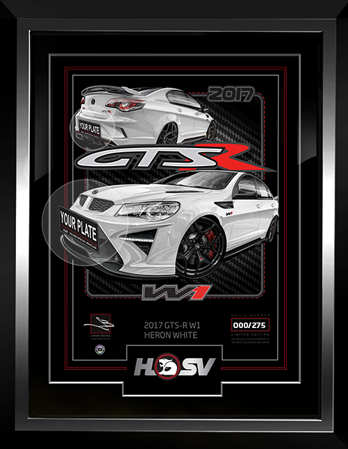 HSV GTSR W1 GEN-F2 / VF [HERON WHITE] OFFICIAL CAR ART