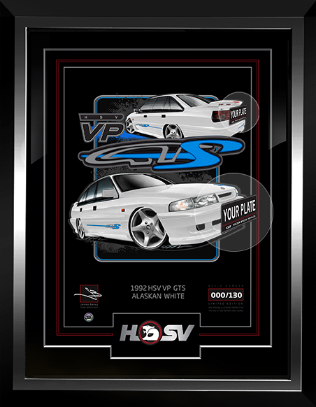 HSV VP GTS [ALASKAN WHITE] OFFICIAL CAR ART