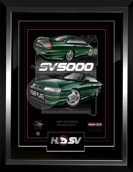 HSV VN SV5000 [RACING GREEN] OFFICIAL CAR ART