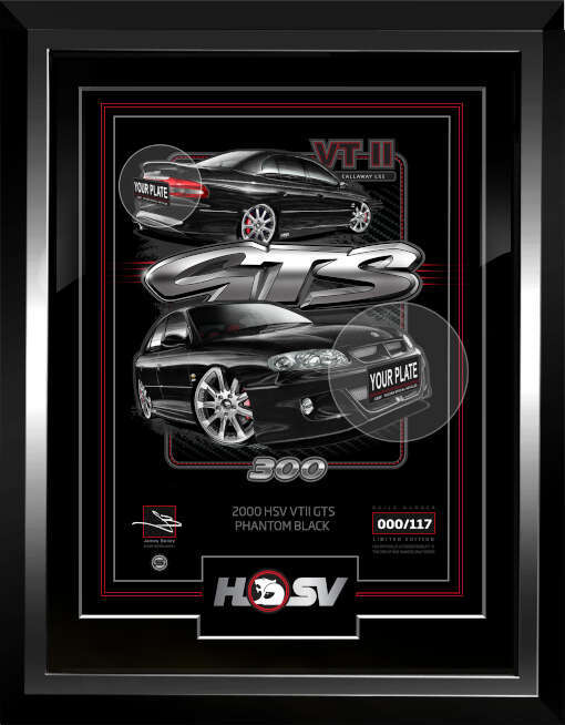 HSV VT II GTS [PHANTOM BLACK] OFFICIAL CAR ART