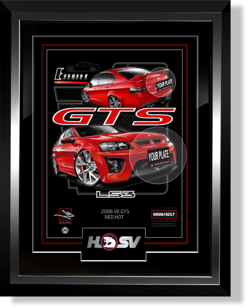 HSV E SERIES GTS [RED HOT] OFFICIAL CAR ART
