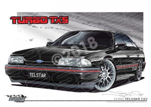 Imports Ford TELSTAR TURBO TX5 A1 STRETCHED CANVAS (S042)