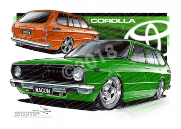 Imports Toyota COROLLA WAGON A1 STRETCHED CANVAS (S040)