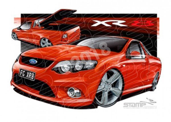 Ute FG XR8 UTE FG XR8 FALCON UTE VIXEN A1 STRETCHED CANVAS (FT199)