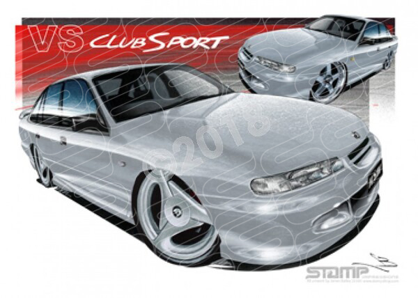 HSV Clubsport VS VS CLUBSPORT SILVER A1 STRETCHED CANVAS (V159)