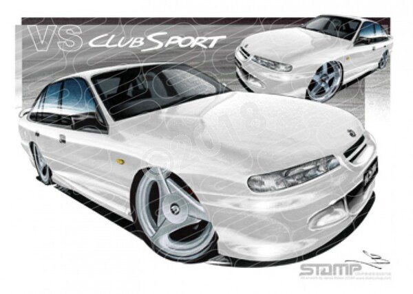 HSV Clubsport VS VS CLUBSPORT WHITE A1 STRETCHED CANVAS (V160)