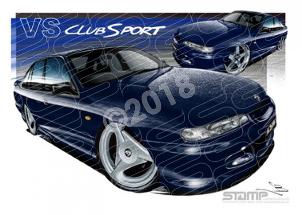HSV Clubsport VS VS CLUBSPORT BLUE A1 STRETCHED CANVAS (V161)