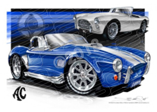 Classic AC COBRA A1 STRETCHED CANVAS (C019)